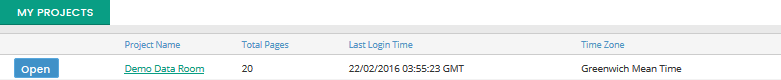 Access Project Login Log in to the Project